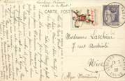 Marcophilie (Lettre Et Cartes) MARCOPHILIE VIGNETTE sur CPA FRANCE 26 "Lus la Croix Haute"
