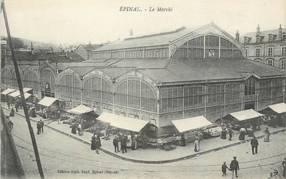 / CPA FRANCE 88 "Epinal, le marché"