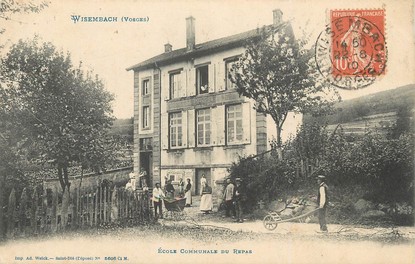 / CPA FRANCE 88 "Wisembach, école communale du repas"