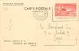 MARCOPHILIE ENTIER POSTAL sur CPA Mémorial américain Pointe de Grave