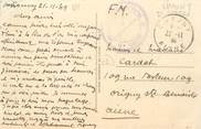 Marcophilie (Lettre Et Cartes) MARCOPHILIE 2 EME GUERRE sur CPA FRANCE 02 "Chauny"