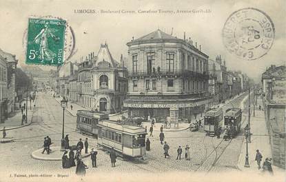 / CPA FRANCE 87 "Limoges, Bld" / TRAM