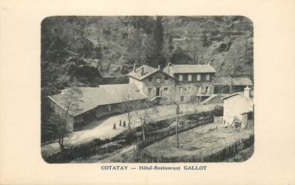 CPA FRANCE 42 "Cotatay, Hotel restaurant Gallot"