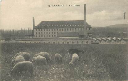 CPA FRANCE 38 "La Grive, les Usines"