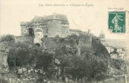 CPA FRANCE 63 "Chateau de Saint Saturnin"