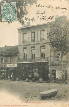 CPA FRANCE 31 "Villemur, Café Léonard"