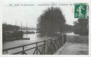 75 Pari / CPA FRANCE 75016 "Paris, bois de Boulogne, inondation 1910"