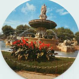 CPSM FRANCE 13 "Aix en Provence" / FORMAT SPECIAL en cercle