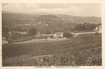 CPA FRANCE 69 "Fleurie, Montgenas et les Rochaux"