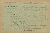 60 Oise / CPA FRANCE 60 "Senlis, L. Lepape" / QUINCAILLERIE / CARTE PUBLICITAIRE
