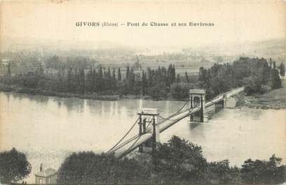 CPA FRANCE 69 "Givors, Pont de Chasse"