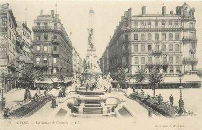 CPA FRANCE 69 "Lyon, la Statue de Carnot"
