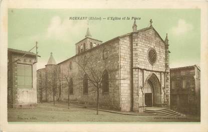 CPA FRANCE 69 "Mornant, Eglise et Place"