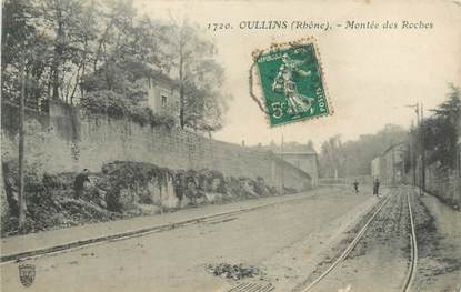 CPA FRANCE 69 "Oullins, montée des Roches"