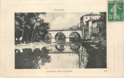 CPA FRANCE 69 "Oullins, pont sur l'Yzeron"