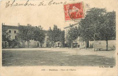 CPA FRANCE 69 "Oullins, la place de l'Eglise"