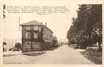 CPA FRANCE 69 "Poule, Hotel de la Scierie"