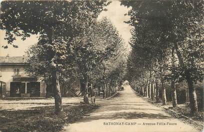 CPA FRANCE 69 "Sathonay, avenue Félix Faure"