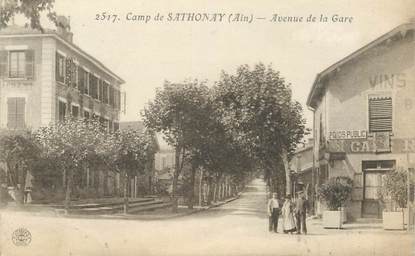 CPA FRANCE 69 "Sathonay, l'avenue de la gare"