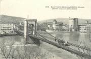 69 RhÔne CPA FRANCE 69 "Sainte Colombe lès Vienne, le pont suspendu"