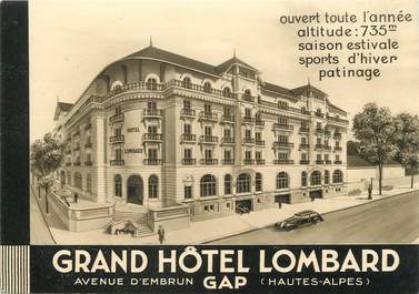 / CPA FRANCE 05 "Gap, grand hôtel Lombard"