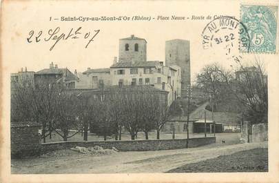 CPA FRANCE 69 "Saint Cyr au Mont d'Or, Place Neuve"