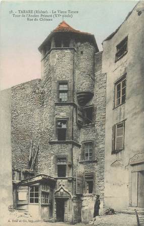 CPA FRANCE 69 "Tarare, Tour de l'Ancien prieuré, rue du Chateau"