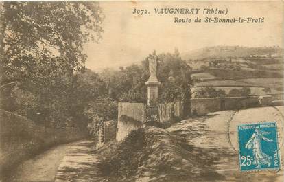 CPA FRANCE 69 "Vaugneray, route de Saint Bonnet le Froid"