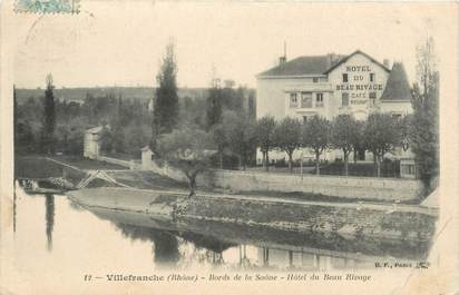 CPA FRANCE 69 "Villefranche sur Saône, Hotel du Beau Rivage"