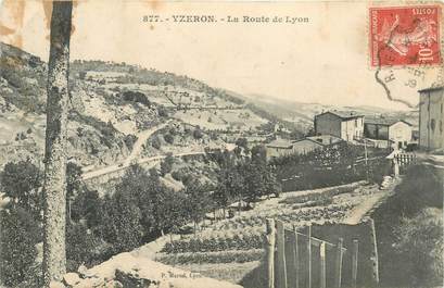 CPA FRANCE 69 "Yzeron, La Route de Lyon"