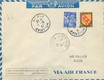 Poste Aerienne MARCOPHILIE POSTE AERIENNE MONDE "PARIS / ALGER" sur Enveloppe