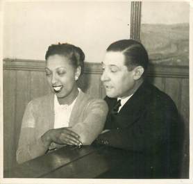 PHOTOGRAPHIE JOSEPHINE BAKER et Jean GABIN