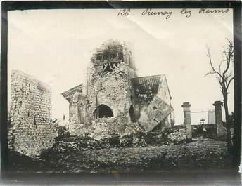 CPA / PHOTOGRAPHIE FRANCE 51 "Prunay lez Reims" / DESTRUCTION APRES GUERRE