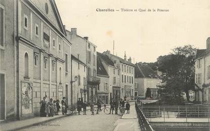 / CPA FRANCE 71 "Charolles, théâtre et quai de la poterne"