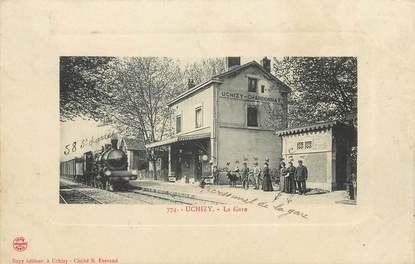 / CPA FRANCE 71 "Uchizy, la gare"