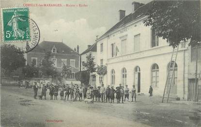 / CPA FRANCE 71 "Cheilly les Maranges, mairie, écoles"