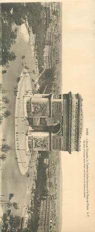 CPA PANORAMIQUE FRANCE 75 "PARIS, l'Arc de Triomphe"