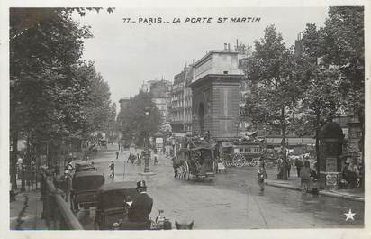 / CPSM FRANCE 75002 "Paris, la porte Saint Martin"