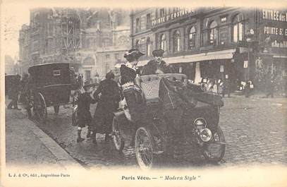 CPA FRANCE PARIS / PARIS VECU "Modern Style" / AUTOMOBILE