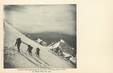 / CPA FRANCE 74 "Arrivée d'une caravane de porteurs à l'observatoire Vallot au Mont Blanc en 1913"