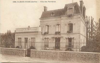 / CPA FRANCE 72 "Saint Jean d'Assé, villa des Perrières"