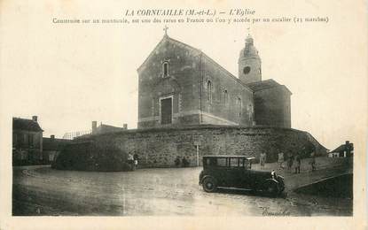 / CPA FRANCE 49 "La Cornuaille, l'église"