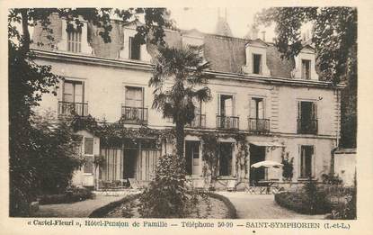 / CPA FRANCE 37 "Saint Symphorien, Castel Fleuri, hôtel pension de famille"