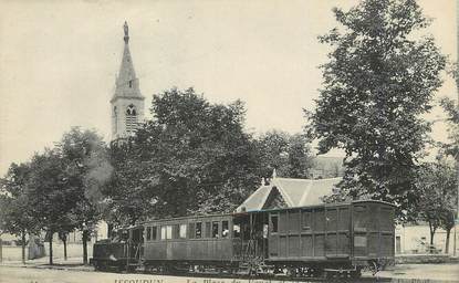 / CPA FRANCE 36 "Issoudun, la place du Vouet et le tramway"