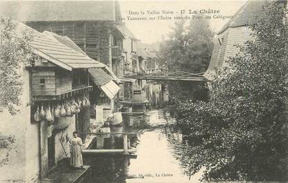 / CPA FRANCE 36 "La Chatre, les tanneries sur l'Indre"