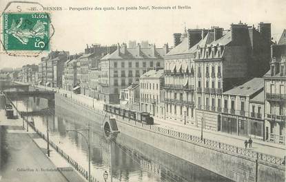 / CPA FRANCE 35 "Rennes, perspective des quais"