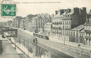 35 Ille Et Vilaine / CPA FRANCE 35 "Rennes, perspective des quais"