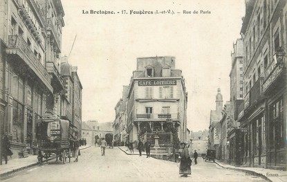 / CPA FRANCE 35 "Fougères, rue de Paris"