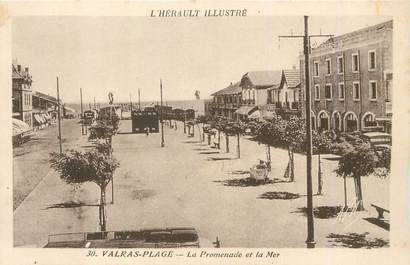 / CPA FRANCE 34 "Valras plage, la promenade et la mer"