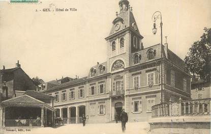 / CPA FRANCE 01 "Gex, hôtel de ville"